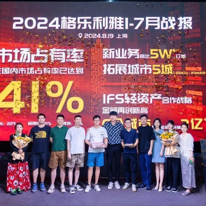 市场占有率41%！2024格乐利雅战报系统