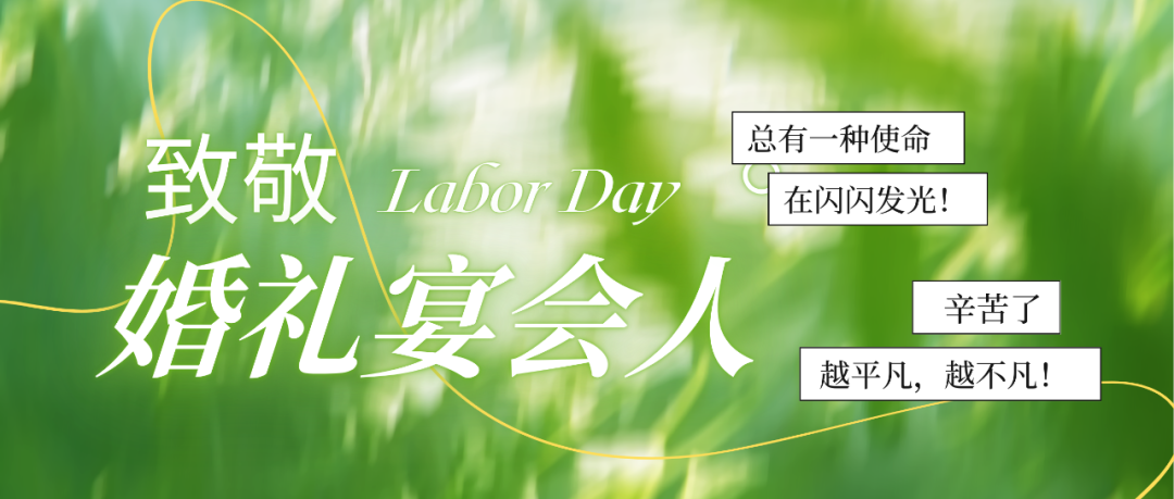 致敬婚礼人！最懂浪漫的实干家们